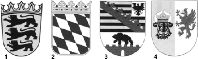 Welches Wappen gehört zum Freistaat Bayern?