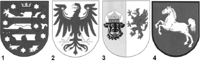 Welches Wappen gehört zum Bundesland Mecklenburg-Vorpommern?