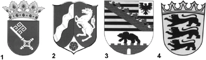 Welches Wappen gehört zum Bundesland Nordrhein-Westfalen?