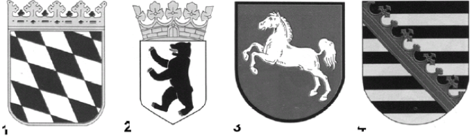 Welches Wappen gehört zum Freistaat Sachsen?