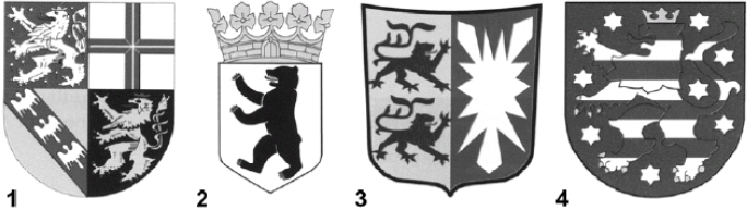 Welches Wappen gehört zum Bundesland Schleswig-Holstein?